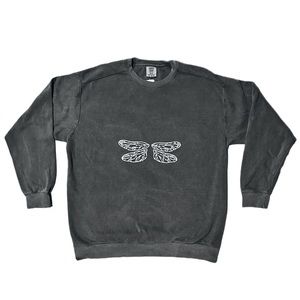 Dragon fly crew neck